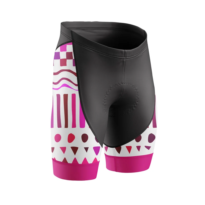 Women Tribe Cycling Shorts - White