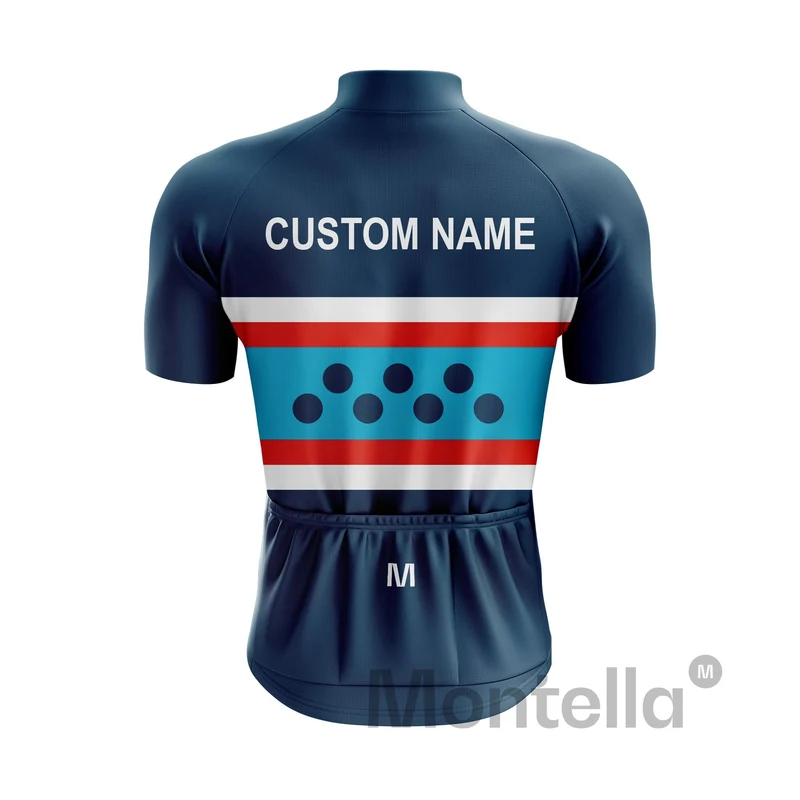 Custom Blue Cycling Jersey or Bib Shorts