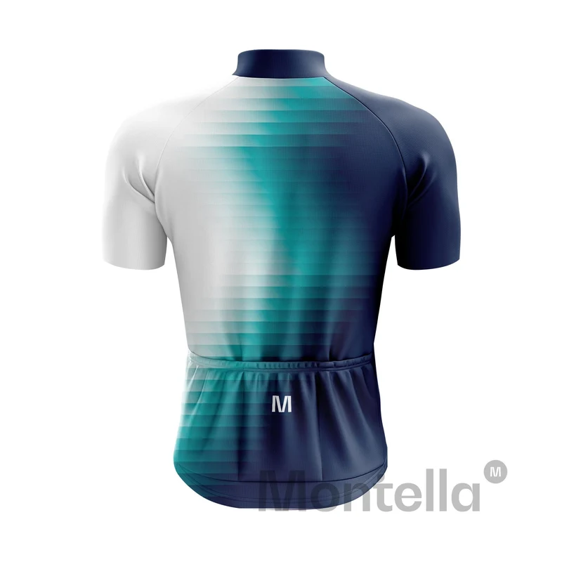 Men's Blue Side Cycling Jersey