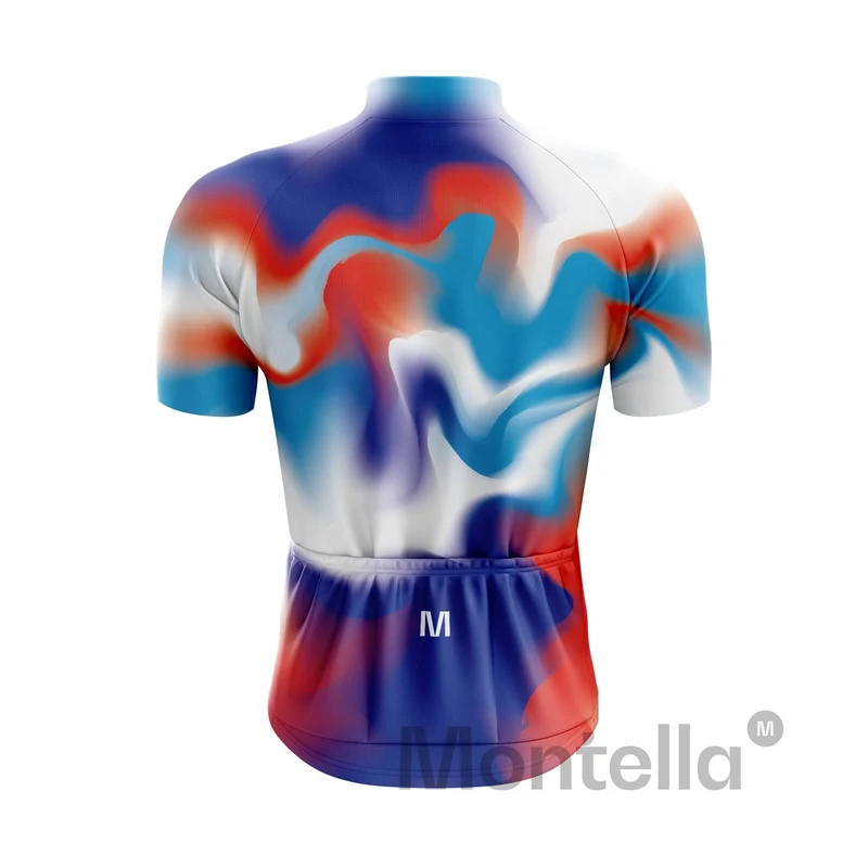 Men's Purple Gradient Cycling Jersey