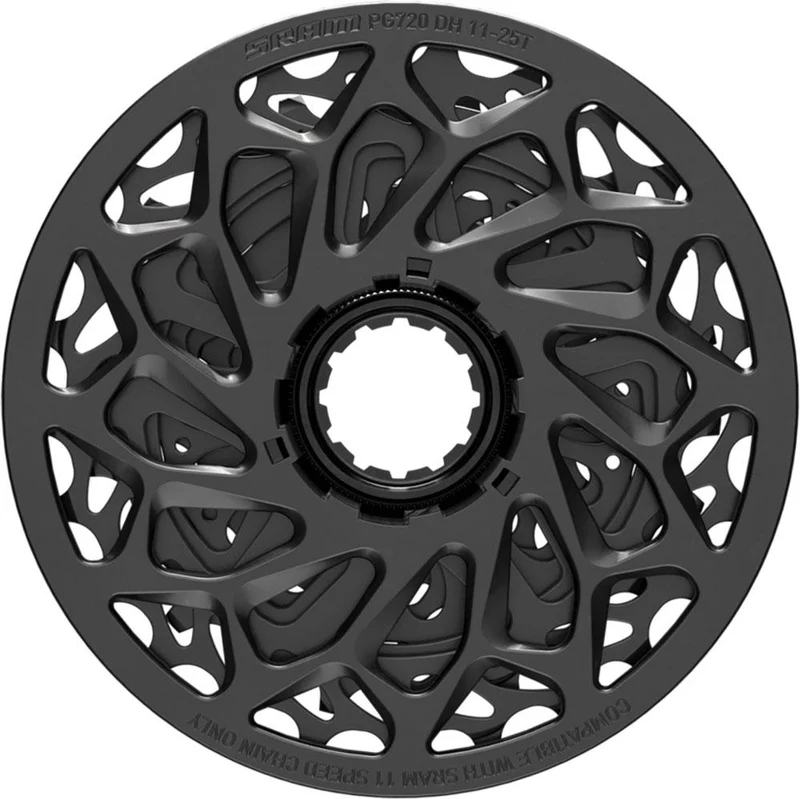 SRAM Kassettenzahnkranz "PG 720"n7-fach - mit Shimano 11-fach Freilaufkörper kompatibel mit SRAM 11-fach Ketten kompatibel schwarz 11-13-15-17-19-22-25Zähne Mod.25