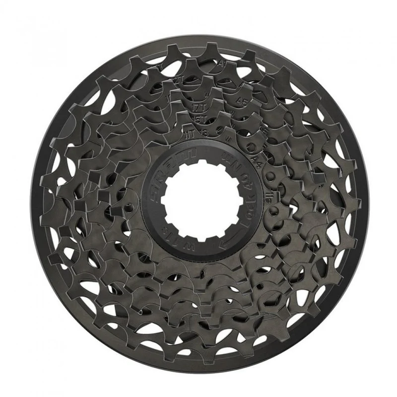 SRAM Kassettenzahnkranz "PG 720"n7-fach - mit Shimano 11-fach Freilaufkörper kompatibel mit SRAM 11-fach Ketten kompatibel schwarz 11-13-15-17-19-22-25Zähne Mod.25
