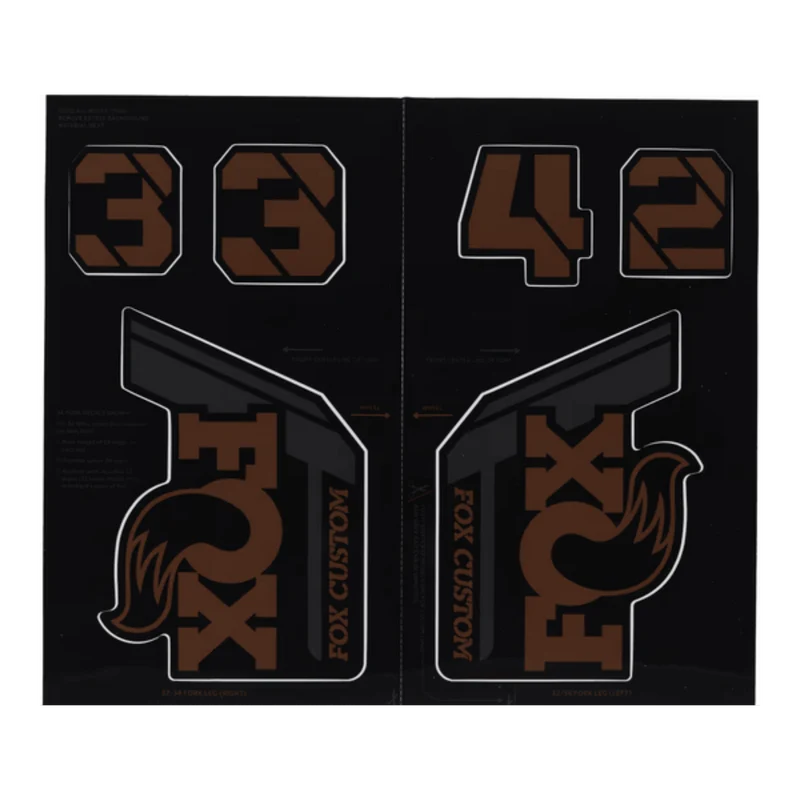 2021 FOX Float X2 Evol Decal Kit | Custom Root Beer
