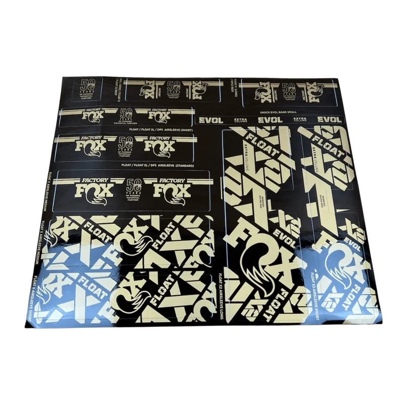 FOX Decal Kit für Dämpfer | Podium Gold Limited Edition