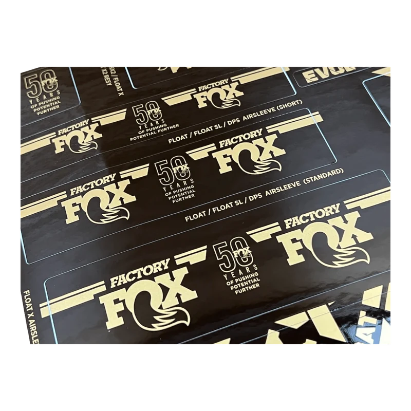 FOX Decal Kit für Dämpfer | Podium Gold Limited Edition