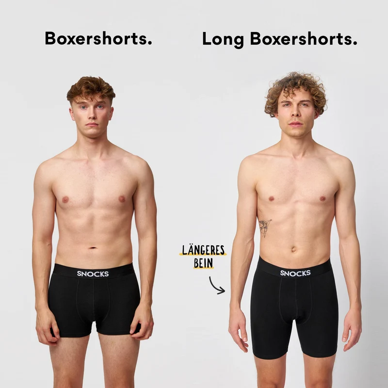 Lange Boxershorts mit Streifen | Blau