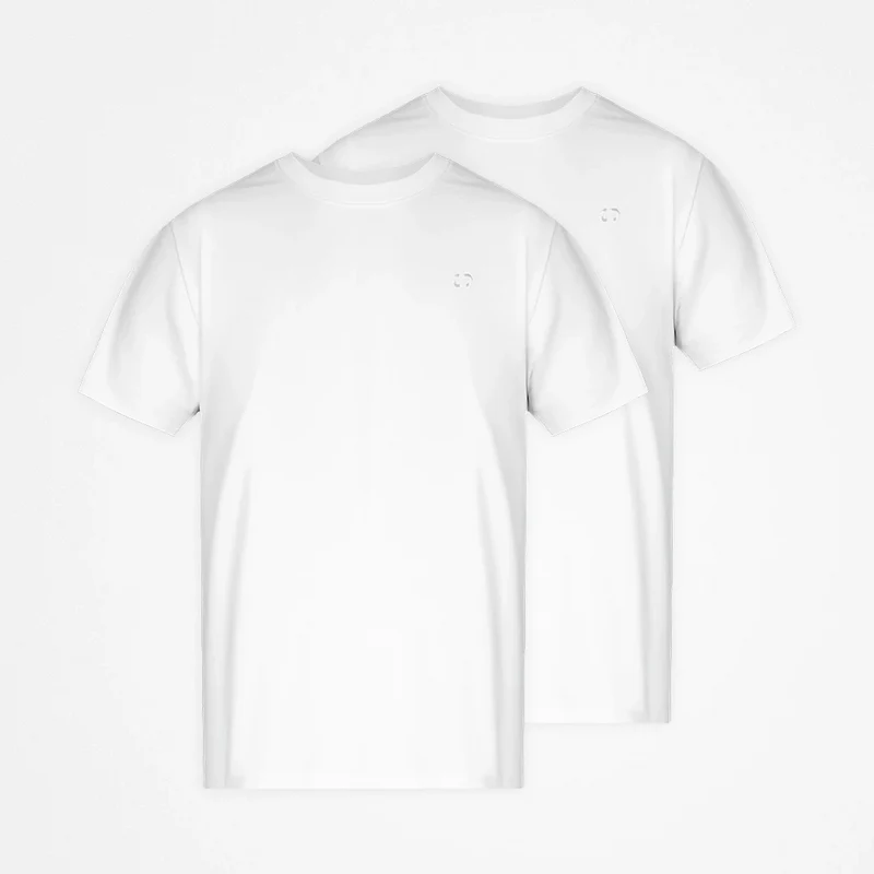 Basic T-Shirt Herren | Weiß