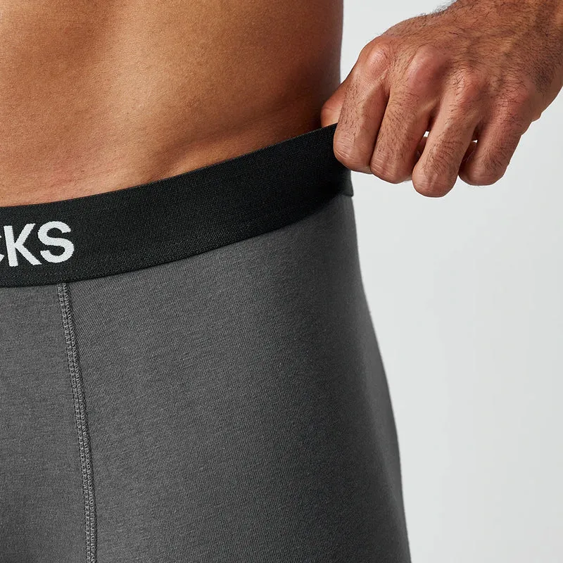 Lange Boxershorts | Mix (Schwarz/Grau/Dunkelblau)
