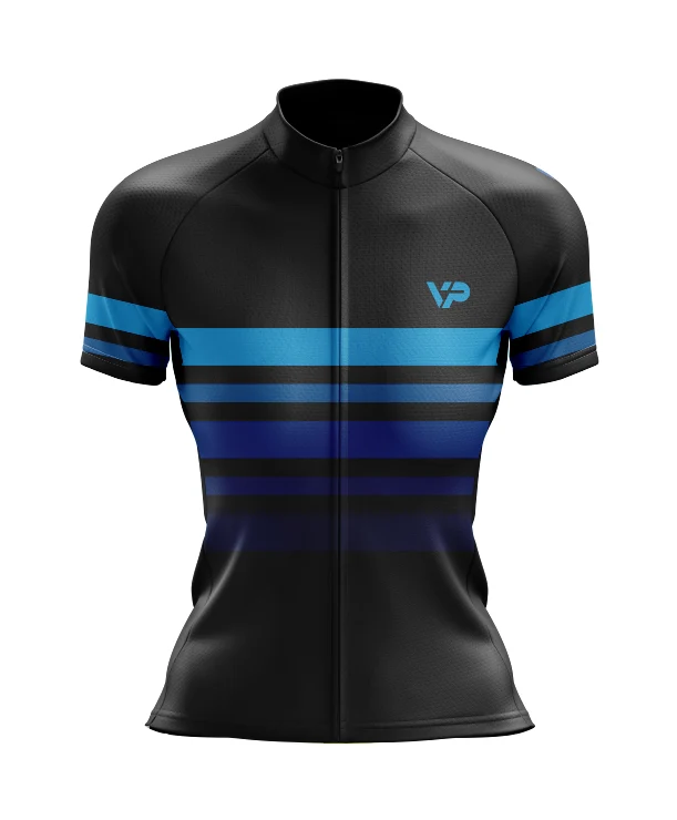 Women's Blue Lines Cycling Jersey