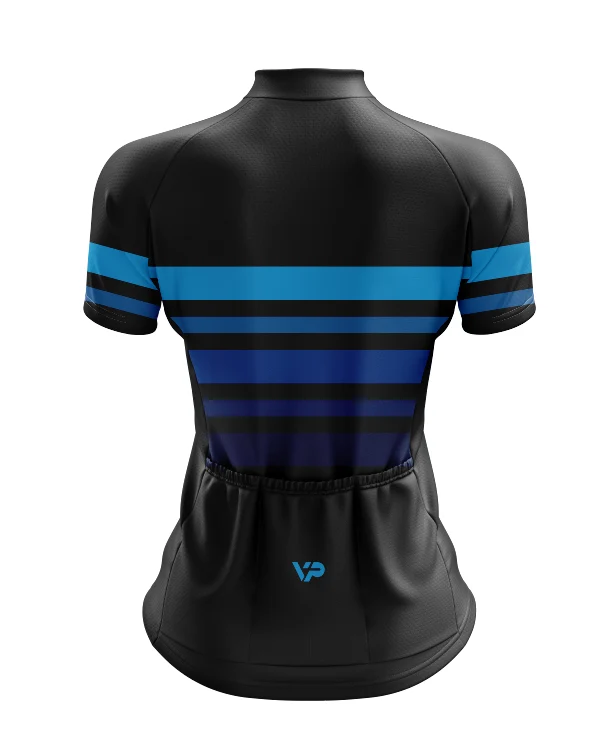 Women's Blue Lines Cycling Jersey