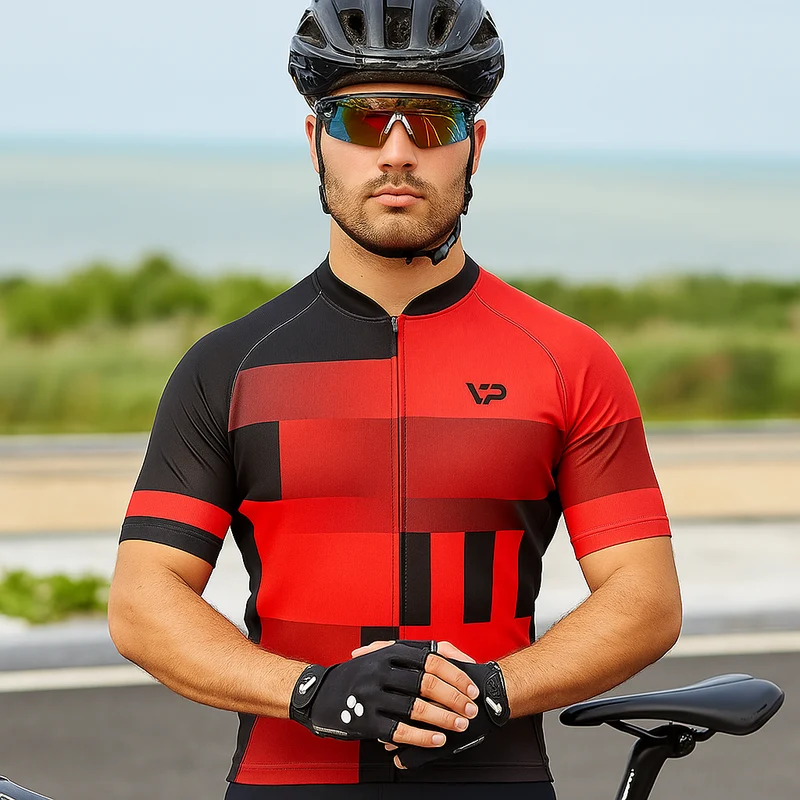 Red Cycling Jersey VP20