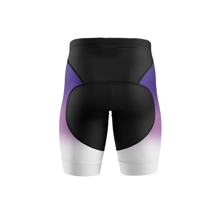 Women's Purple Gradient Cycling Shorts