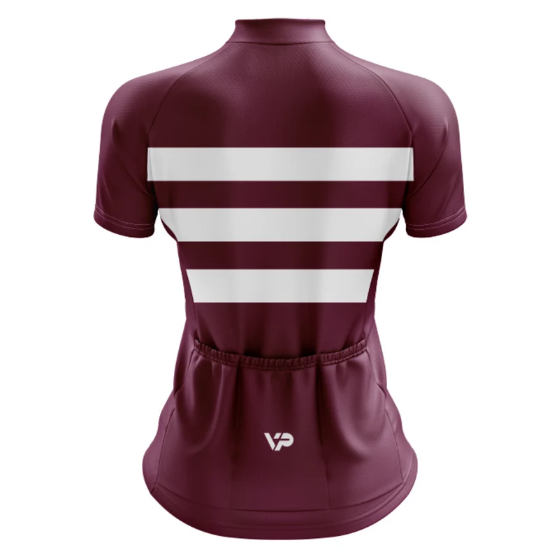 Women's Burgundy Lines Cycling Kit