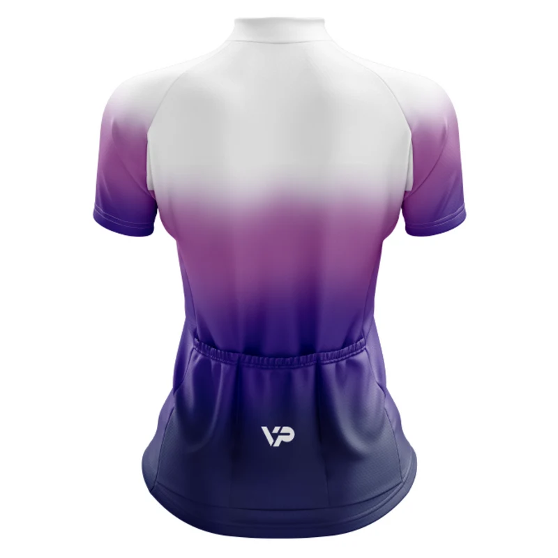 Women's Purple Gradient Cycling Jersey