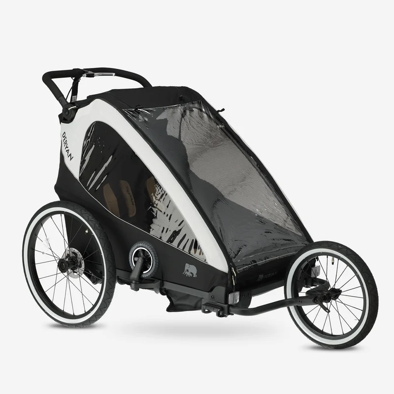 Luxus-Fahrradanhänger V2 – Wanderwagen – Laufkinderwagen Cream