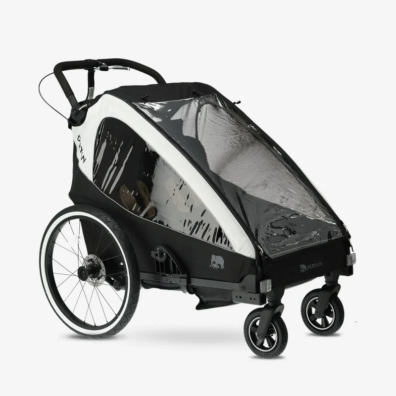 Luxus-Fahrradanhänger V2 – Wanderwagen – Laufkinderwagen Cream