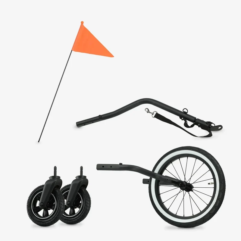 Luxus-Fahrradanhänger V2 – Wanderwagen – Laufkinderwagen Cream