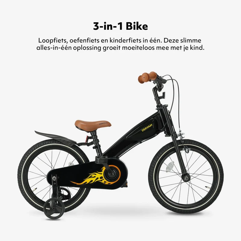 Turbo 3-in-1 Kinderfahrrad 16 Zoll