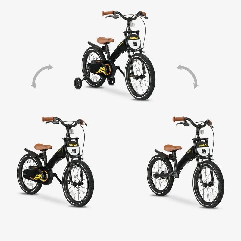 Turbo 3-in-1 Kinderfahrrad 16 Zoll