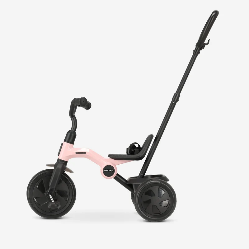 Drifter Driewieler met duwstang Roze