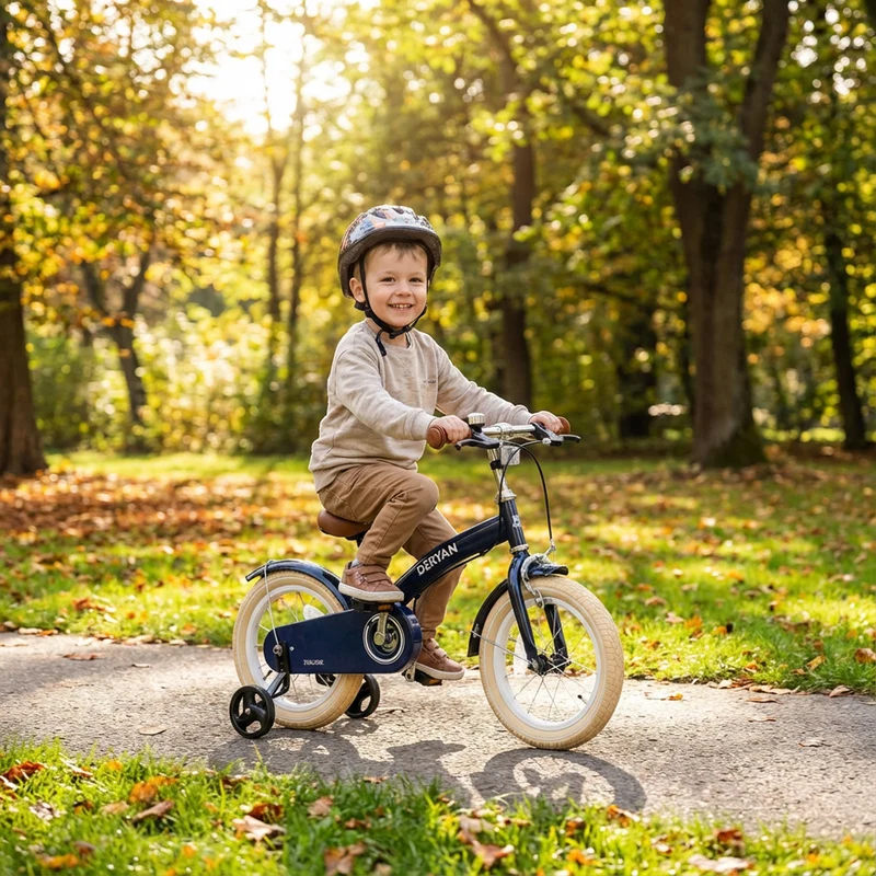 Luxus Kinderfahrrad 12 Zoll - 3 in 1 - Balance Fahrrad Blau