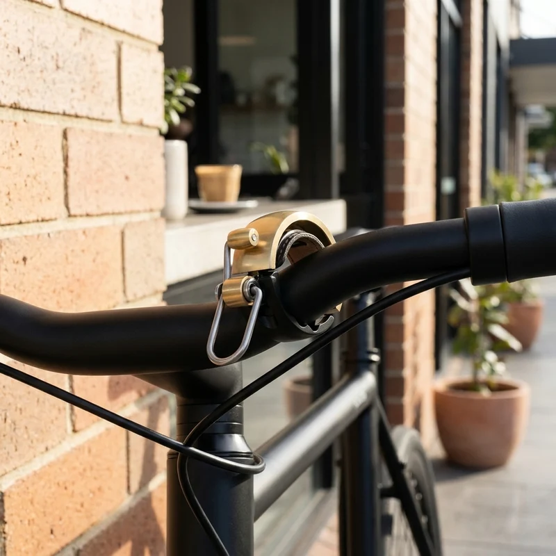 Knog Fahrradklingel Oi Luxe klein 22.2mm messing