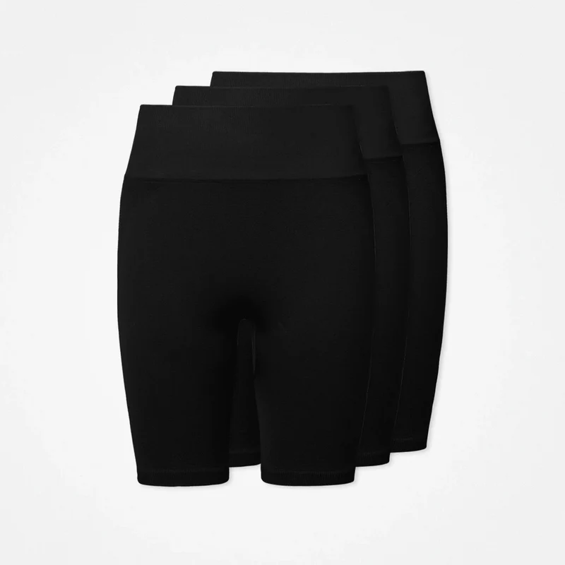 Booty Scrunch Shorts Damen | Schwarz