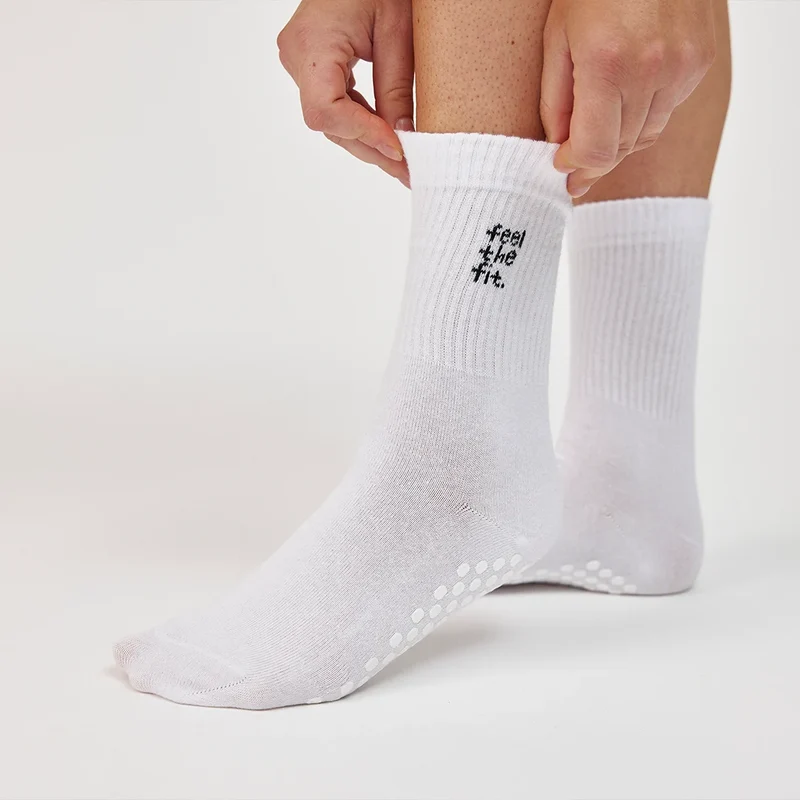 Pilates Socken | Schwarz (Logo)
