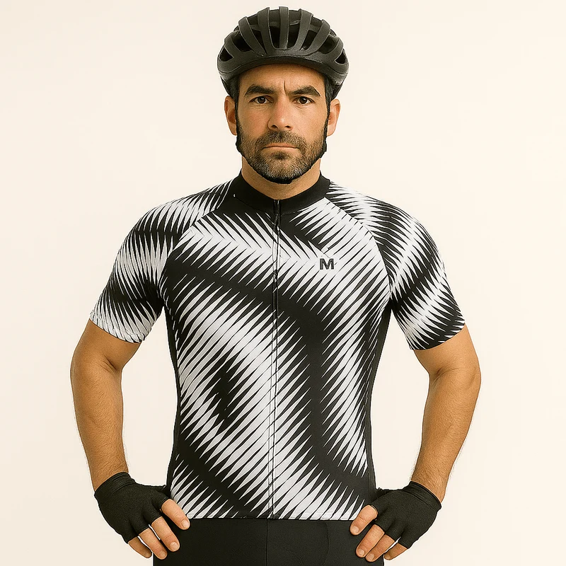 Men's Black Cadence Cycling Jersey