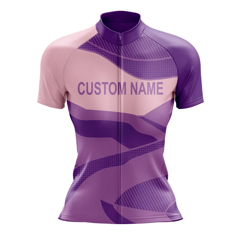 Custom Women Cycling Jersey - Purple