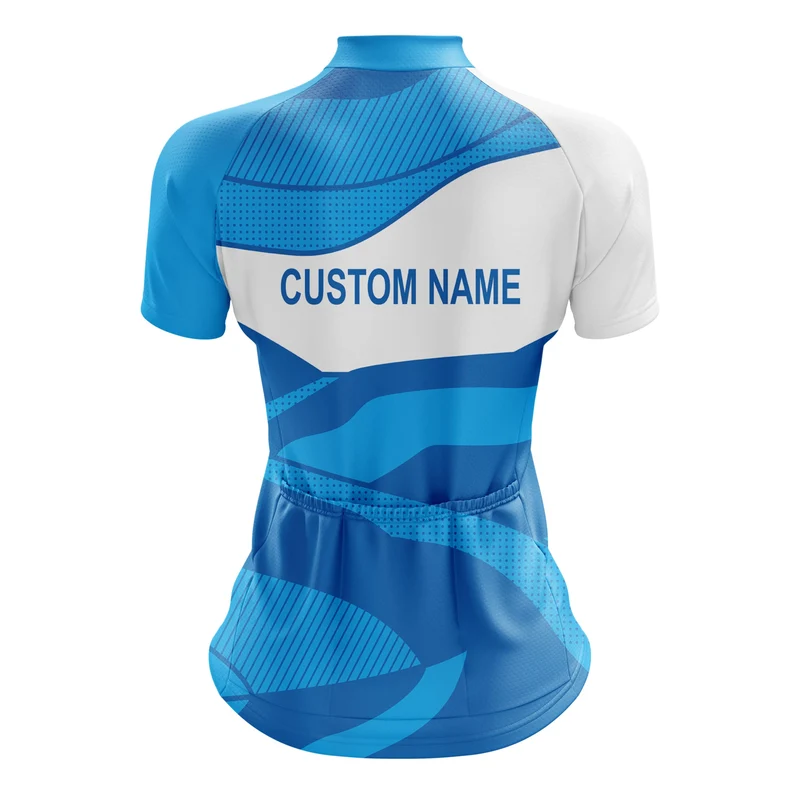Custom Women Cycling Jersey - Blue