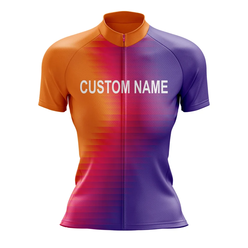 Custom Women Cycling Jersey or Shorts - Orange