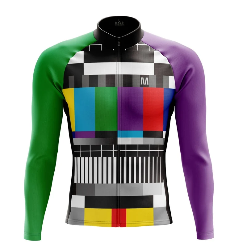 Men's Unique Pattern Long Sleeve Cycling Jersey