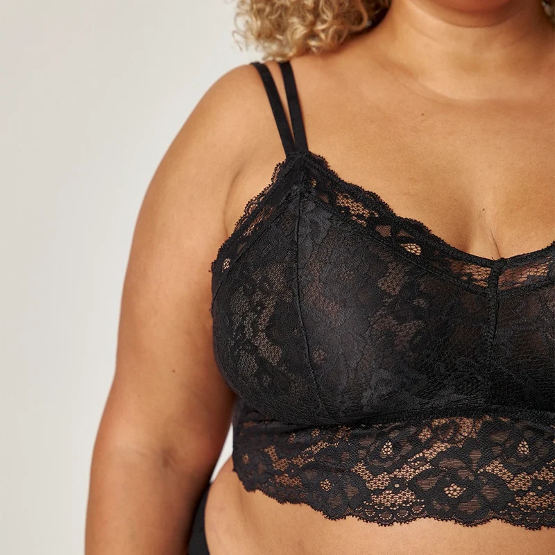 Spitzen-BH Plus Size | Schwarz