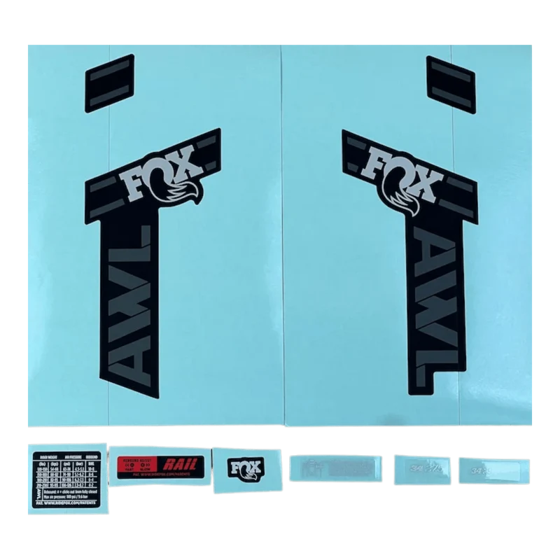 2022 FOX AWL Decal | Matte Black Background