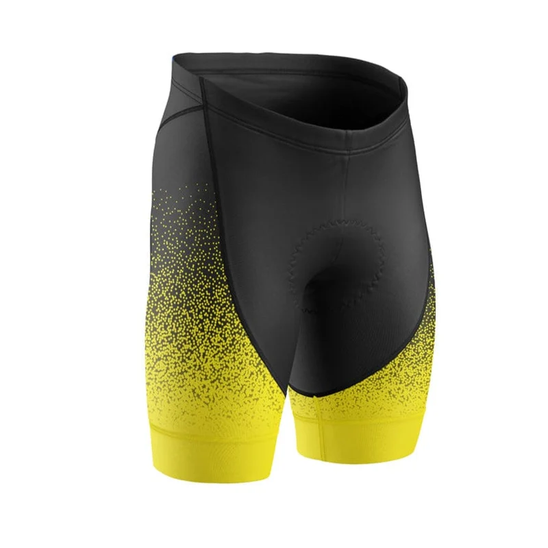 Women's Yellow Gradient Cycling Shorts