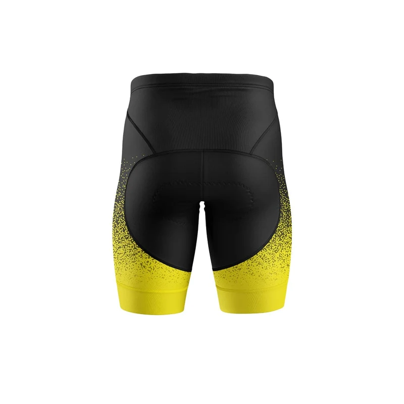 Women's Yellow Gradient Cycling Shorts