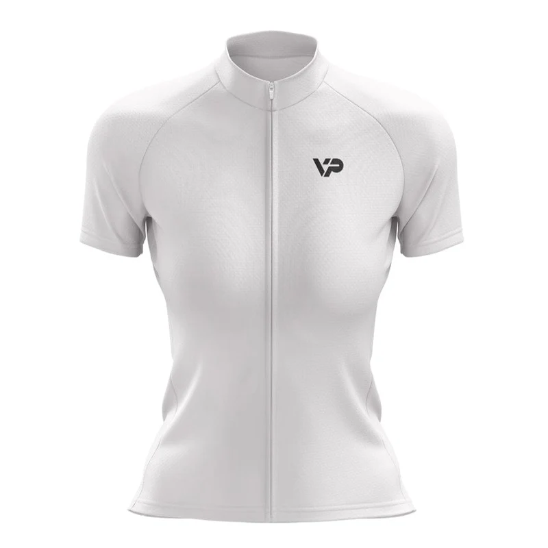 Women's White Cycling Jersey