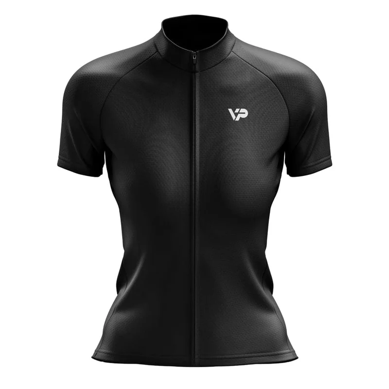 Women's Black Cycling Jersey