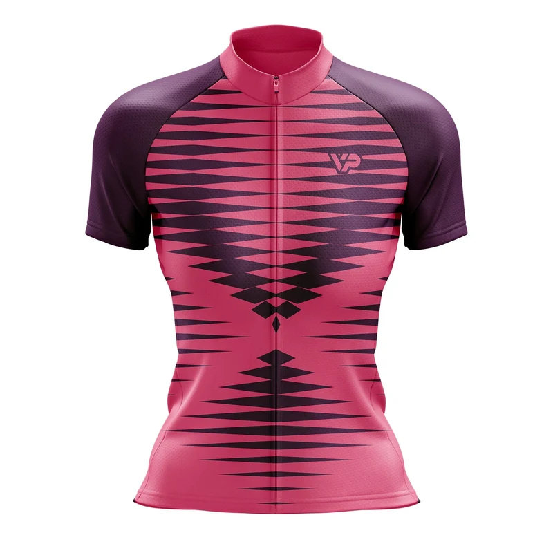 Women's Pink Cycling Jersey W6