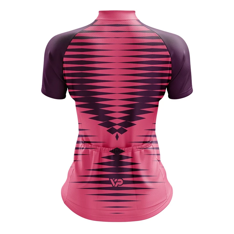 Women's Pink Cycling Jersey W6