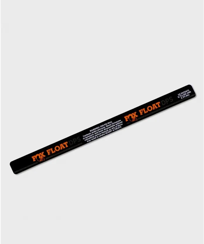 FOX Float Decal | Dual Travel 2 Airsleeve | Small