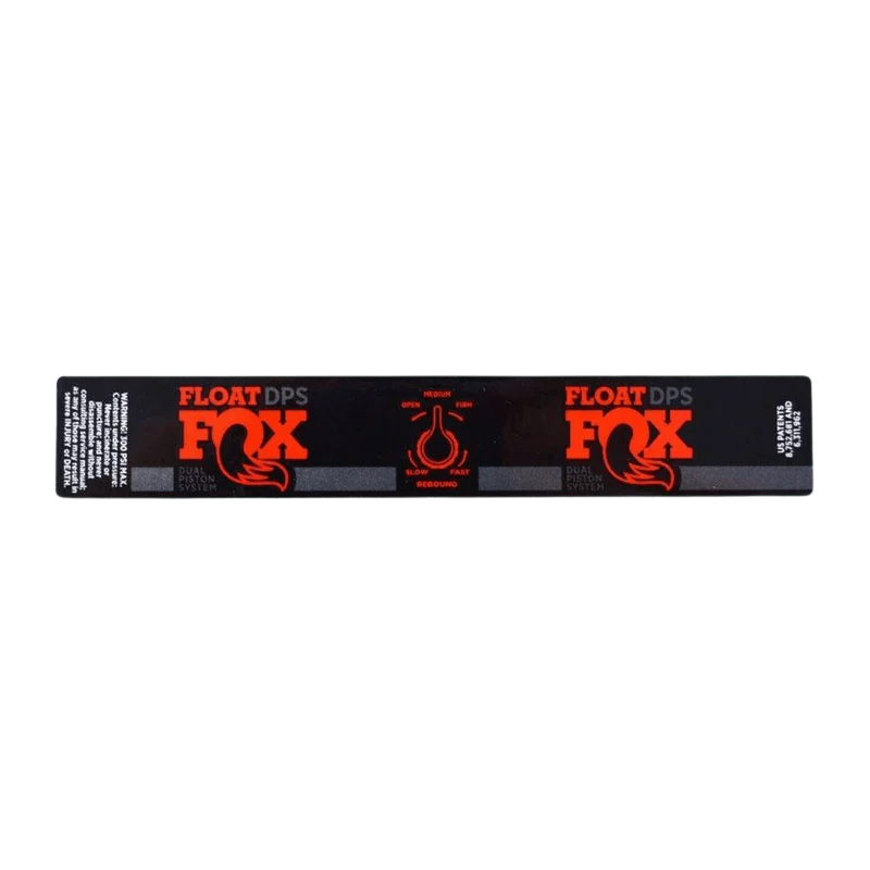 FOX Float Decal | Dual Travel 2 Airsleeve | Large