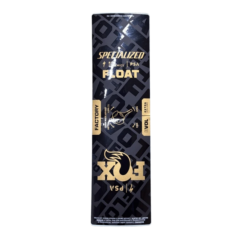 2024 FOX Specialized Float PSA Factory Decal | Air Sleeve | 45-55mm Hub