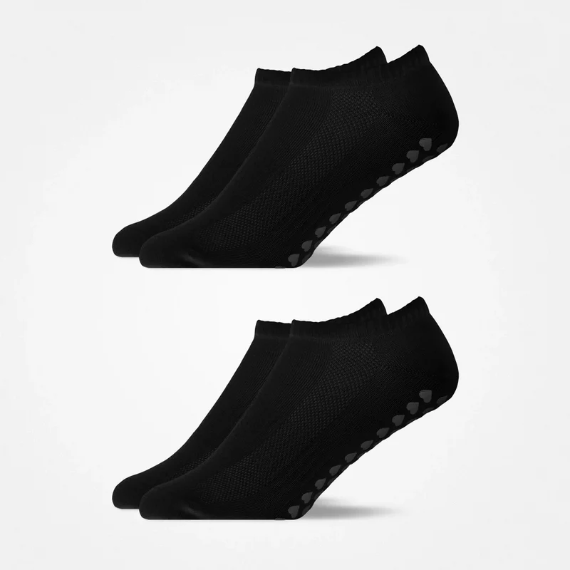 Pilates Socken knöchellang | Schwarz