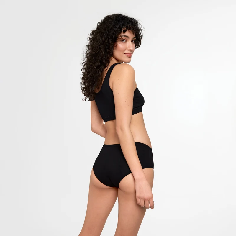 SNOCKS x femtis Period Panty - LENE Hipster | Schwarz