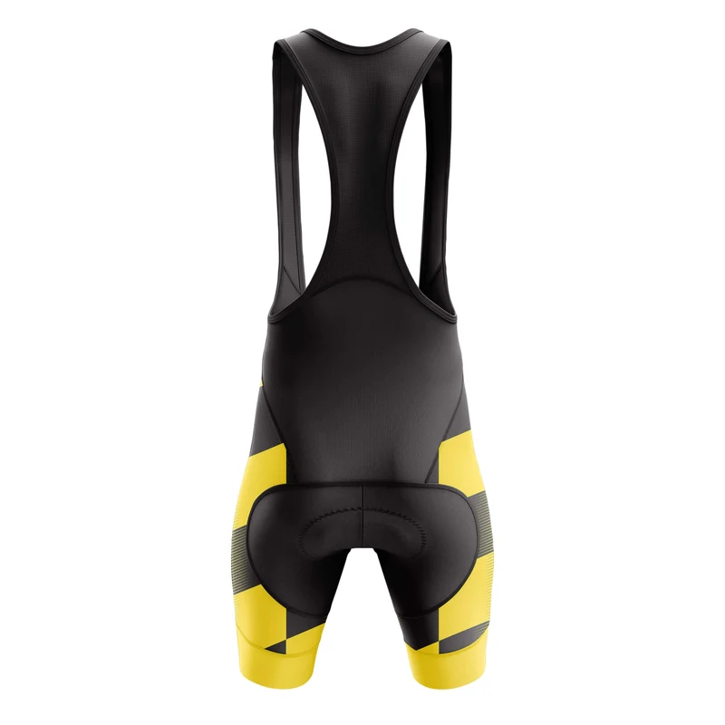 Men's Yellow Black Cycling Jersey or Bib Shorts