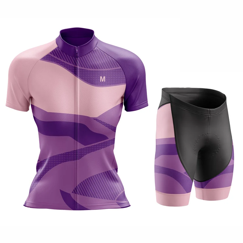 Women's Purple Wave Cycling Jersey or Shorts