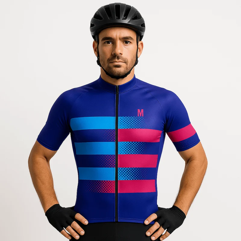 Men's Purple Dots Cycling Jersey