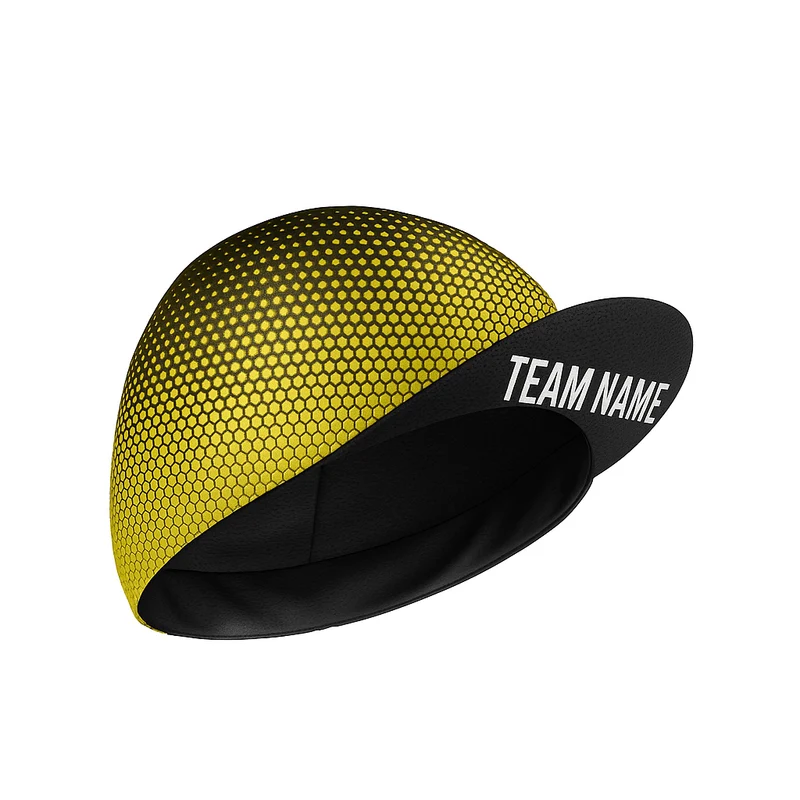 Yellow Custom Cycling Cap